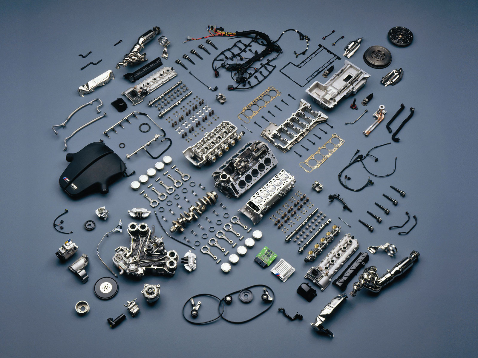 Disassembled BMW Engine