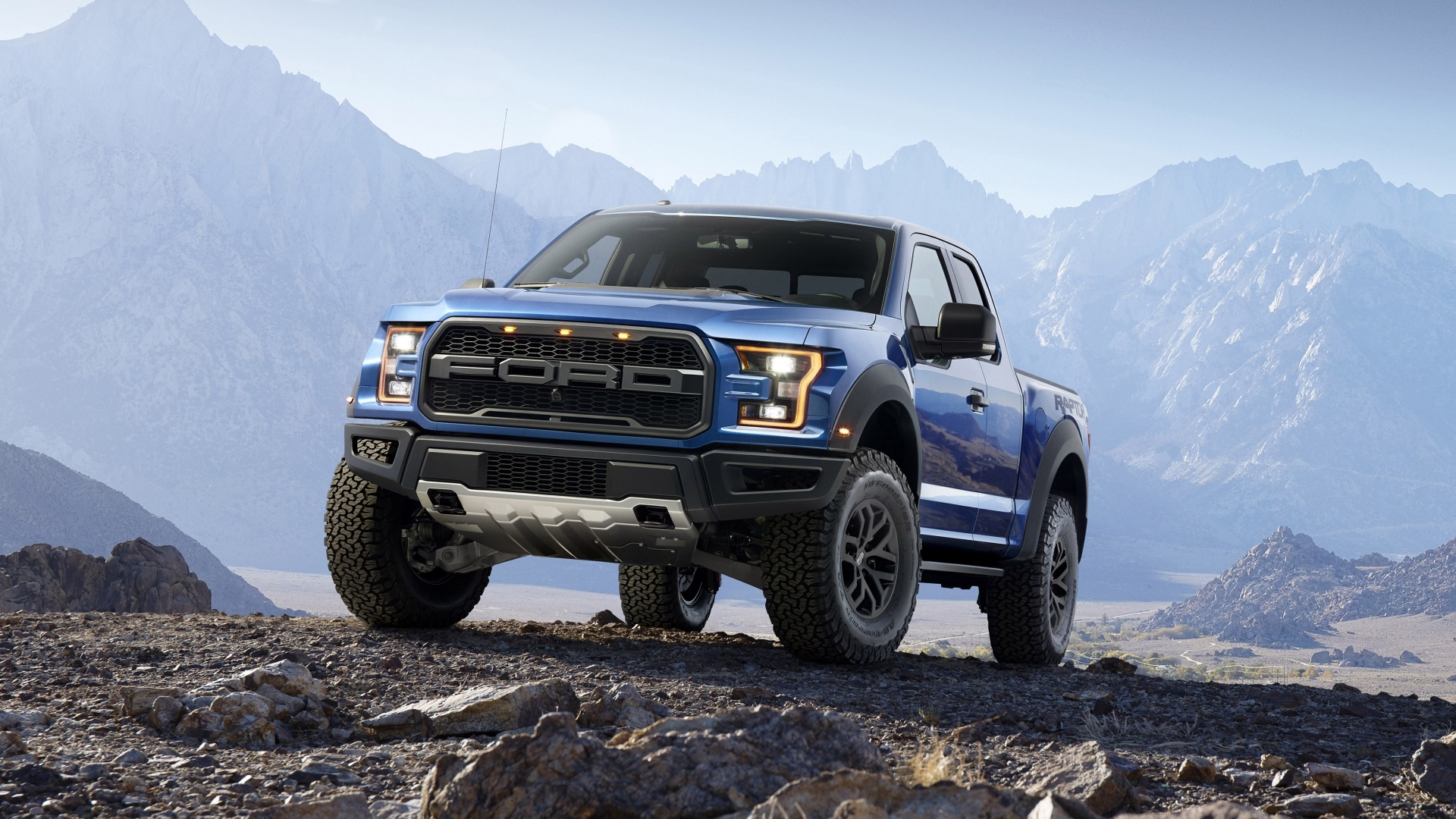 Blue Ford Raptor